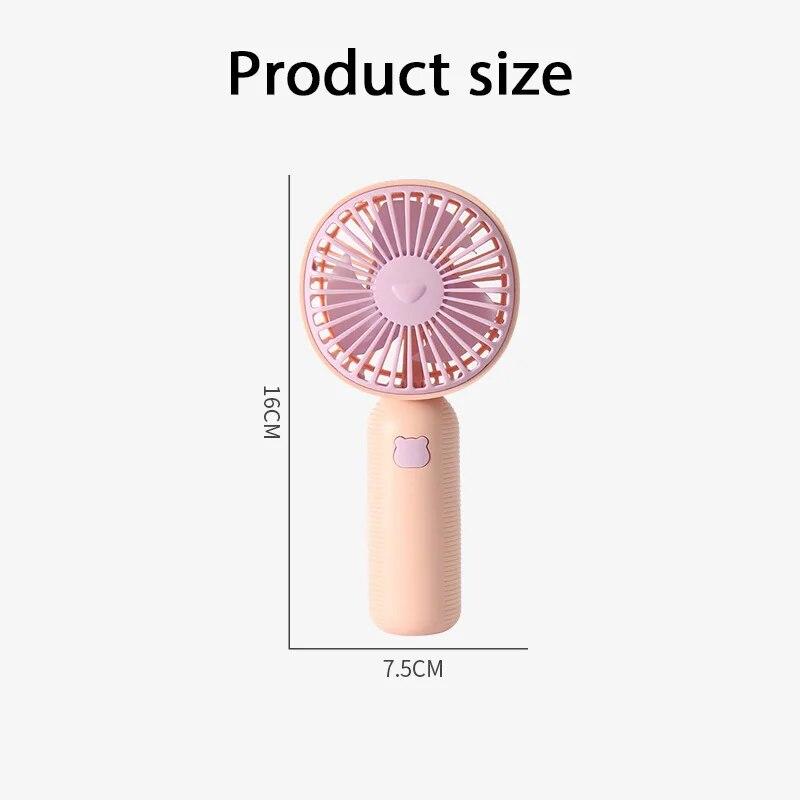 Mini Tragbare Fans Handheld USB Aufladbare Fan Luftkühler Outdoor Reise Hand Fans
