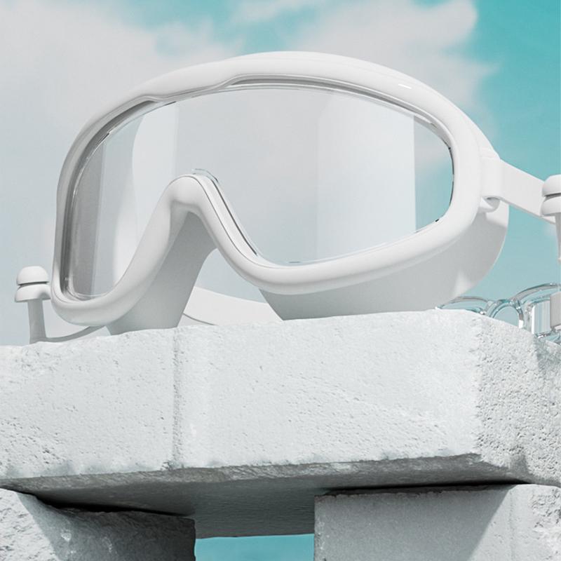 Popular Online Waterproof And Anti Fog Large Frame Professional Diving Goggles, Adult Swimming Goggles