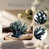 Artificial Coral Statue Resin Bookcase Ornament Craft Tabletop Handmade Sculpture Piece