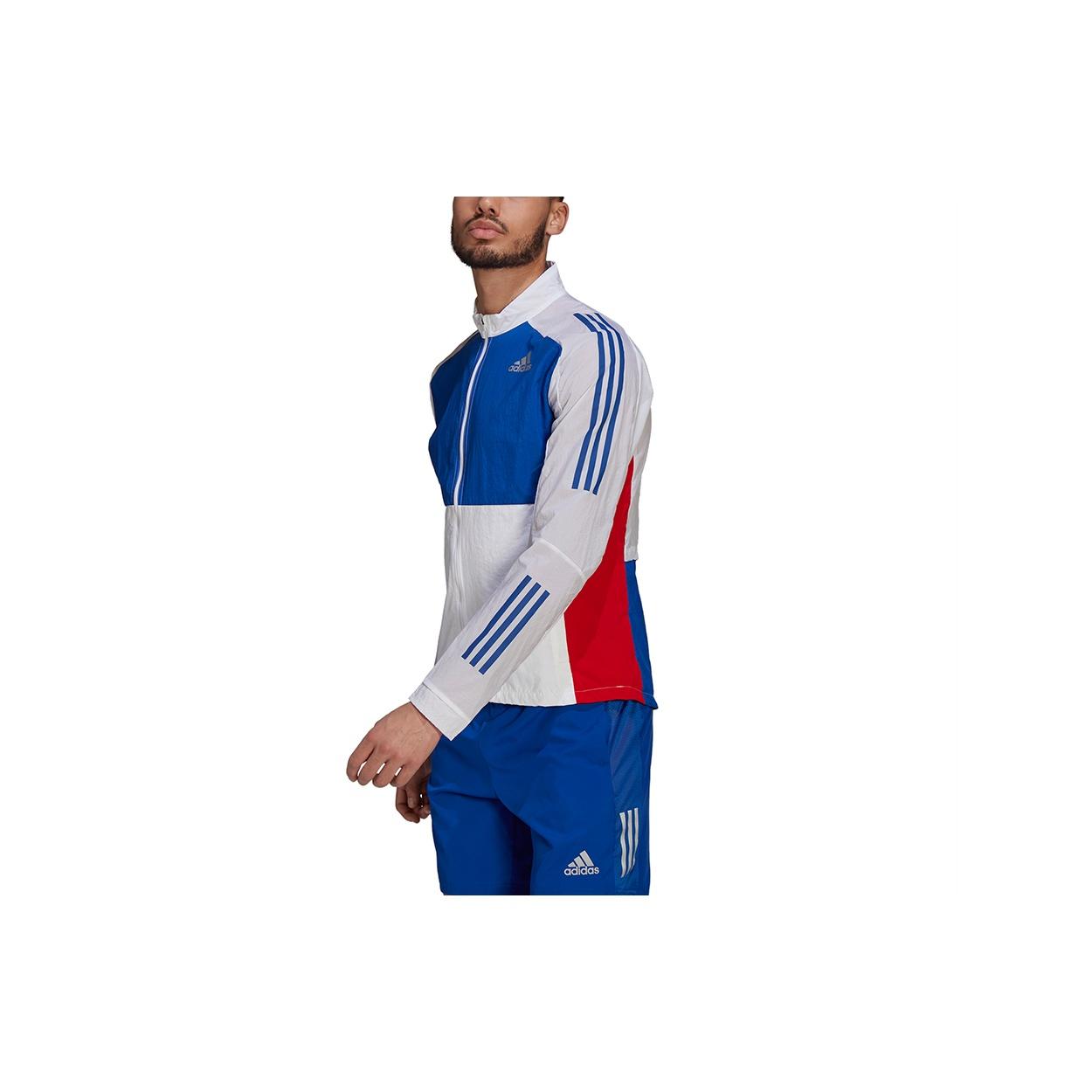 adidas Otr Track Jkt Casual Running Sports Stand Collar Jacket White Men s GM6015 L
