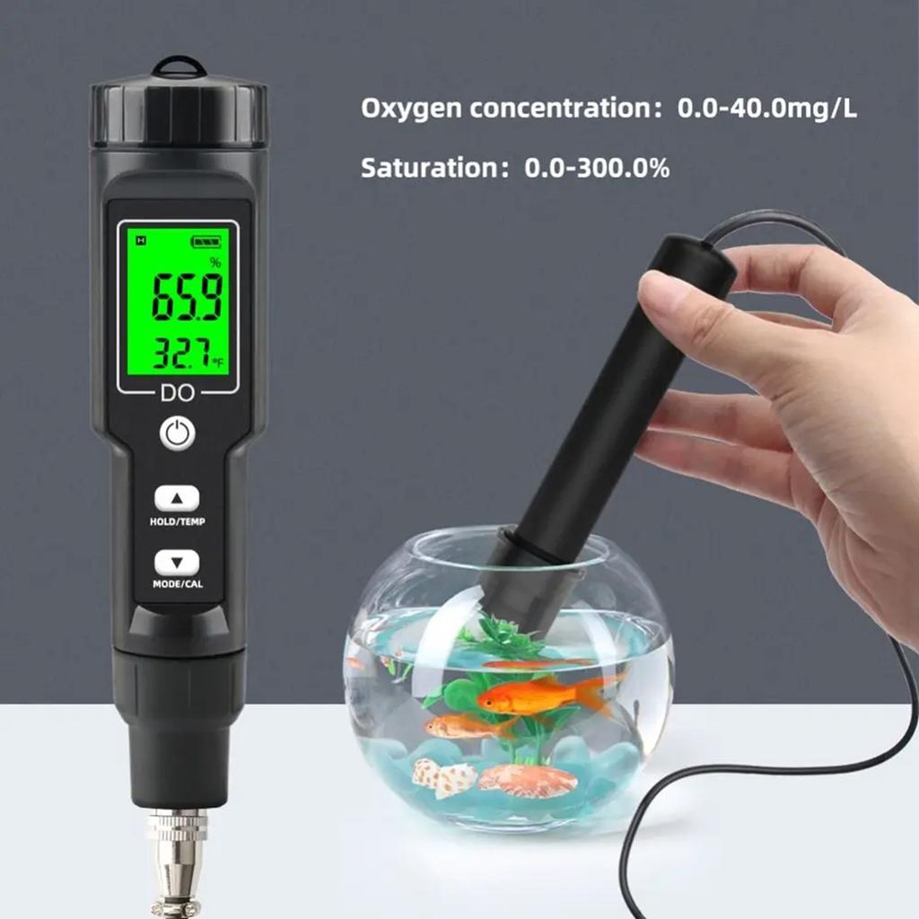 2026+ 0-40mg/L Dissolved Oxygen Meter Digital Professional Oxygen Concentration Tester Plastic Sensitive Probe Water Quality