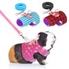 Set de lesă pentru ham pentru animale mici de companie cu papion, curea de piept pentru iepure, hamster, veveriță, dihor, cobai, plimbare