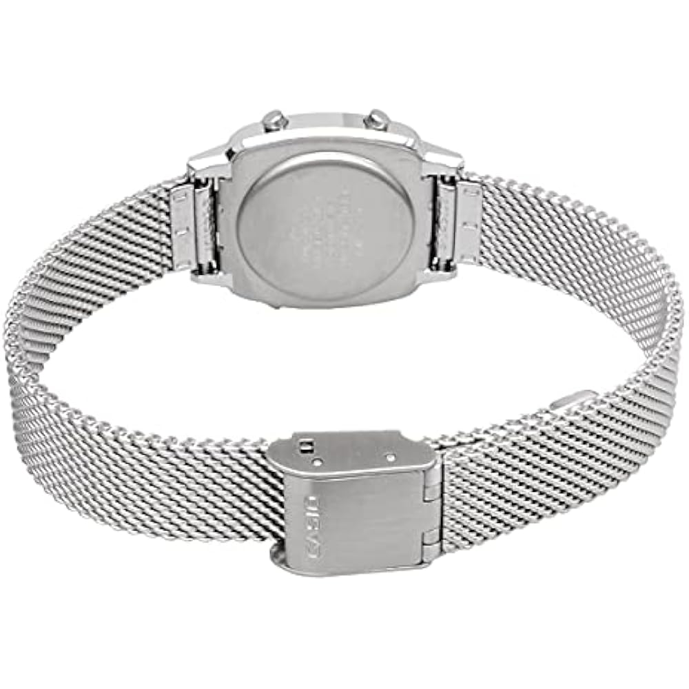 CASIO Casio Casio Standard Women's Quartz Digital Metal Mesh Silver Gray LA670WEM-7 [Parallel Imp...