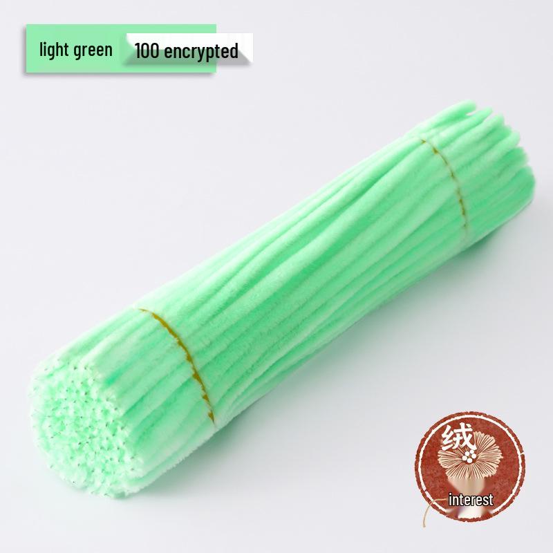 Macaron Twist Stick: Encrypted Velvet & Faux Plush Chenille Stems - DIY Mixed Color Craft Pack