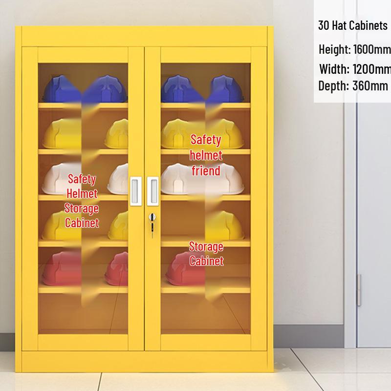 Durable Safety Helmet Storage Cabinet for Construction Sites