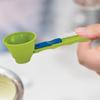 Protein Powder Funnel Spoon Measuring Spoon Funnel  Kitchen Spoons 2 In 1 Sliding Measuring Scoop with Funnel