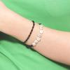 BONBEAU Perlen Initial Goldperlen Armband