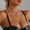 Jewelry Freshwater Pearl Baroque Handmade Beaded Necklace Women'S Handshake Pendant Versatile Necklace Jewelry