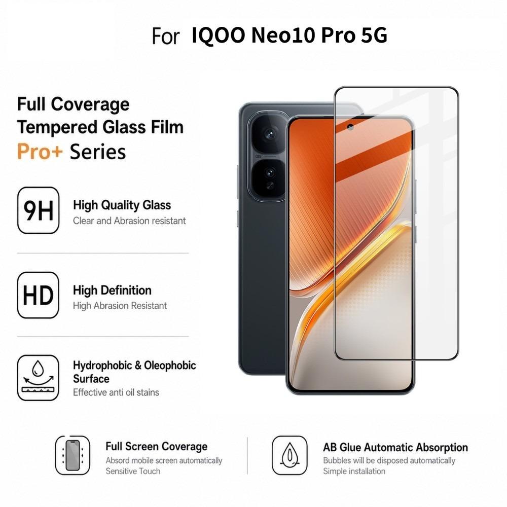 For IQOO Neo10 Pro 5G Film IMAK Pro+ Full Coverage Tempered Glass