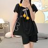Plus Size Princess Style Cotton Pajamas - Sweet, Short-Sleeved, Summer Set for Home