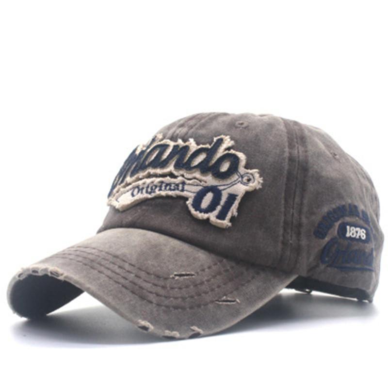 Men's and women's embroidered baseball caps, holes and old visors, casual European and American wide-brimmed hats, peaked caps, European and American