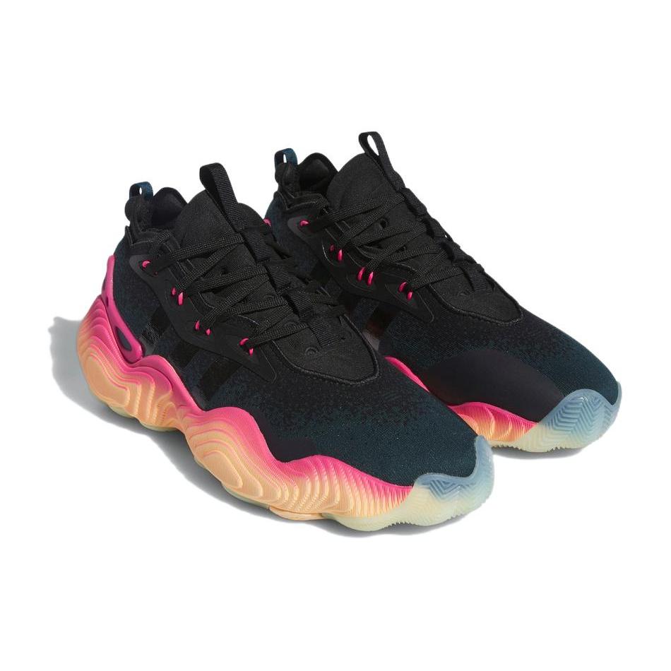 New Adidas Trae Young 3 Arctic Night Acid Orange IE9303