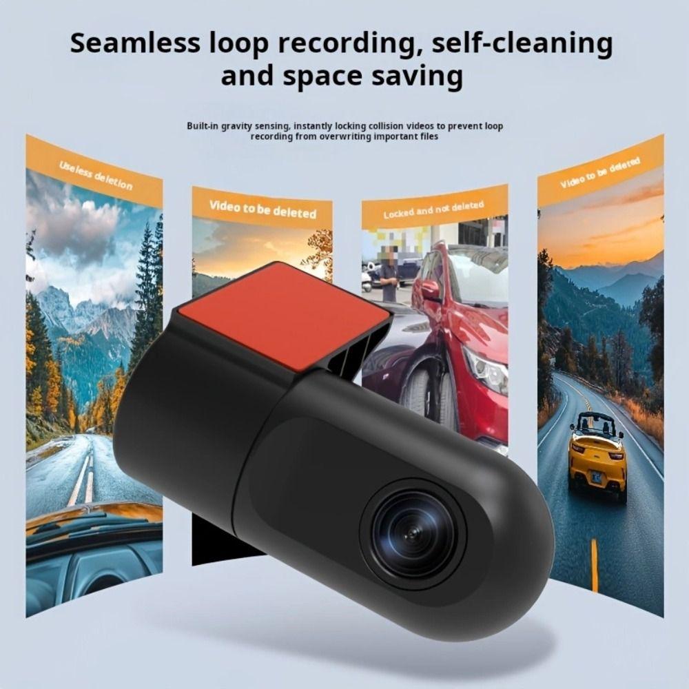APP Control WiFi Dash Camera IR Night Vision Smart Car Camera 1080P HD Camera  Driving Recording