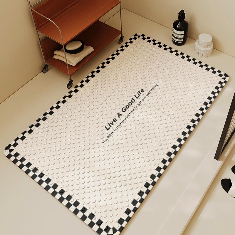 Anti-slip Floor Mat for Bathroom Special Bathing and Anti-fall Foot Mat for Bathroom Toilet Bathroom Toilet Shower Room Waterproof Suction Cup Mat