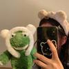 Plush Bear Ears Headband for Hair Washing and Face Masks – Cute Autumn/Winter Accessory