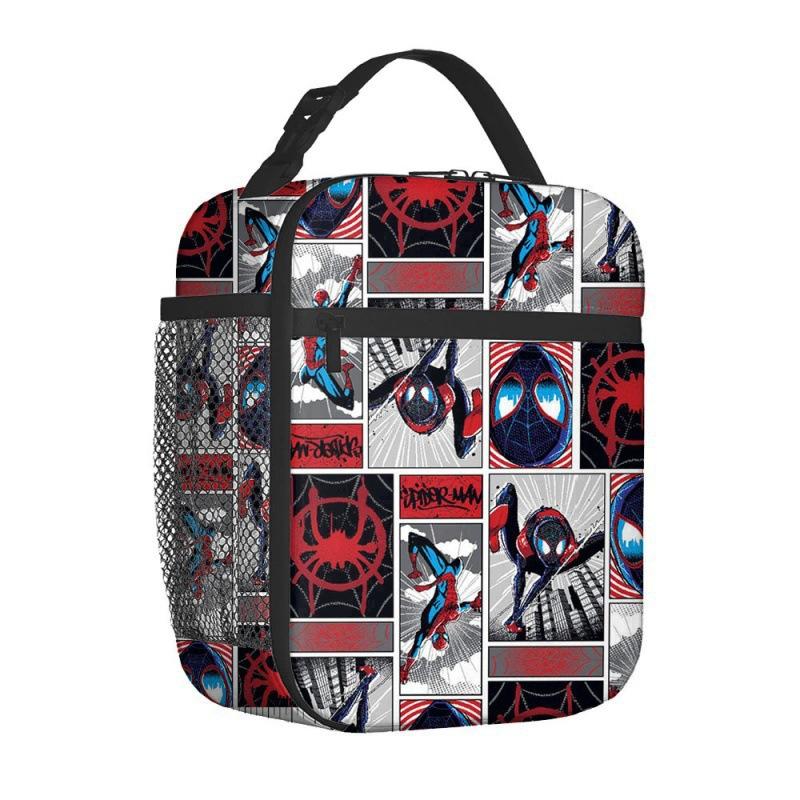 Temporada Escolar Animación de Dibujos Animados Bolsa de Almuerzo Niños Estampado Completo Bolsa Térmica Digital 3D Bolsa Portátil para Picnic al Aire Libre