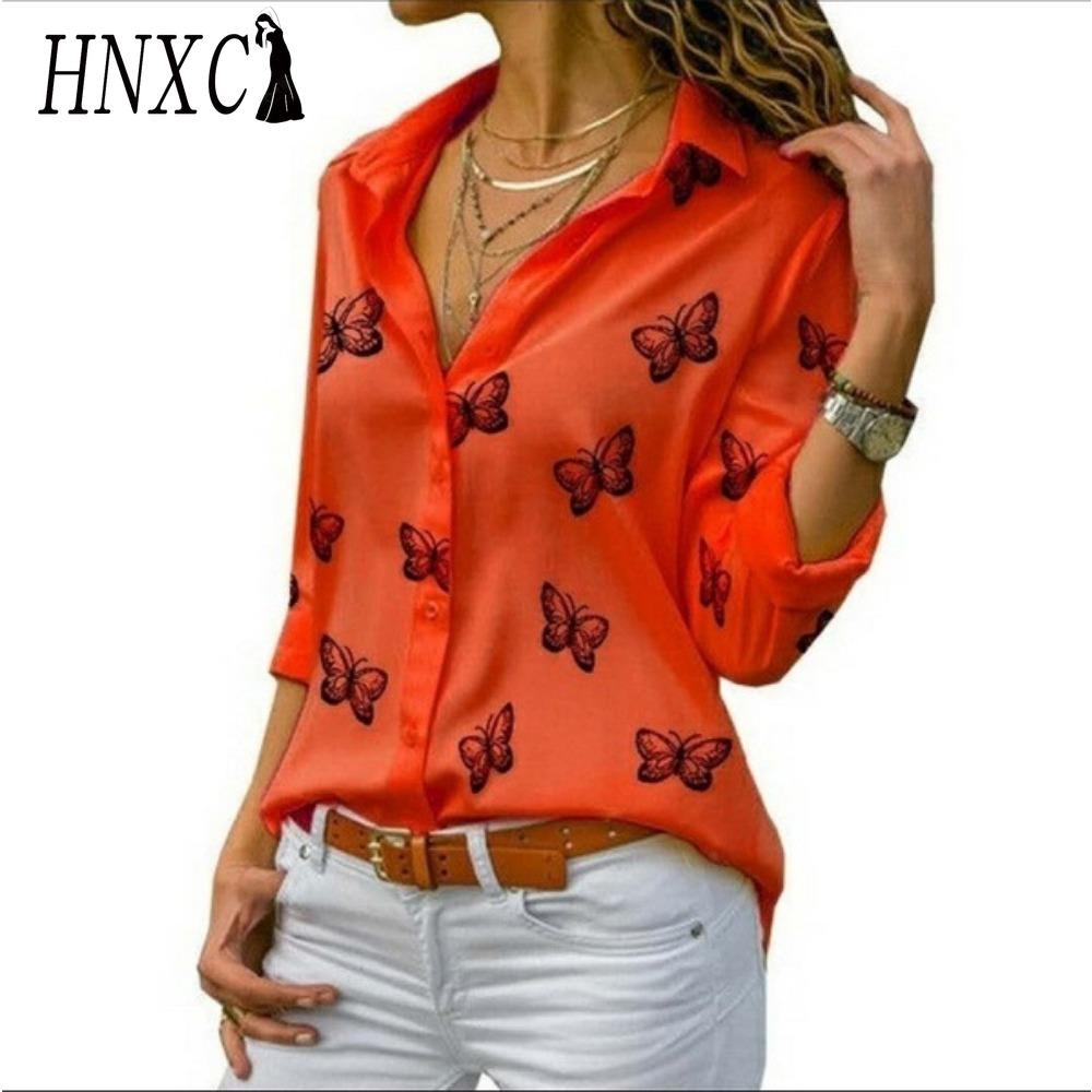 HNXC Women's Fashion Casual  Long Sleeve POLO Neck Blouses & Shirts