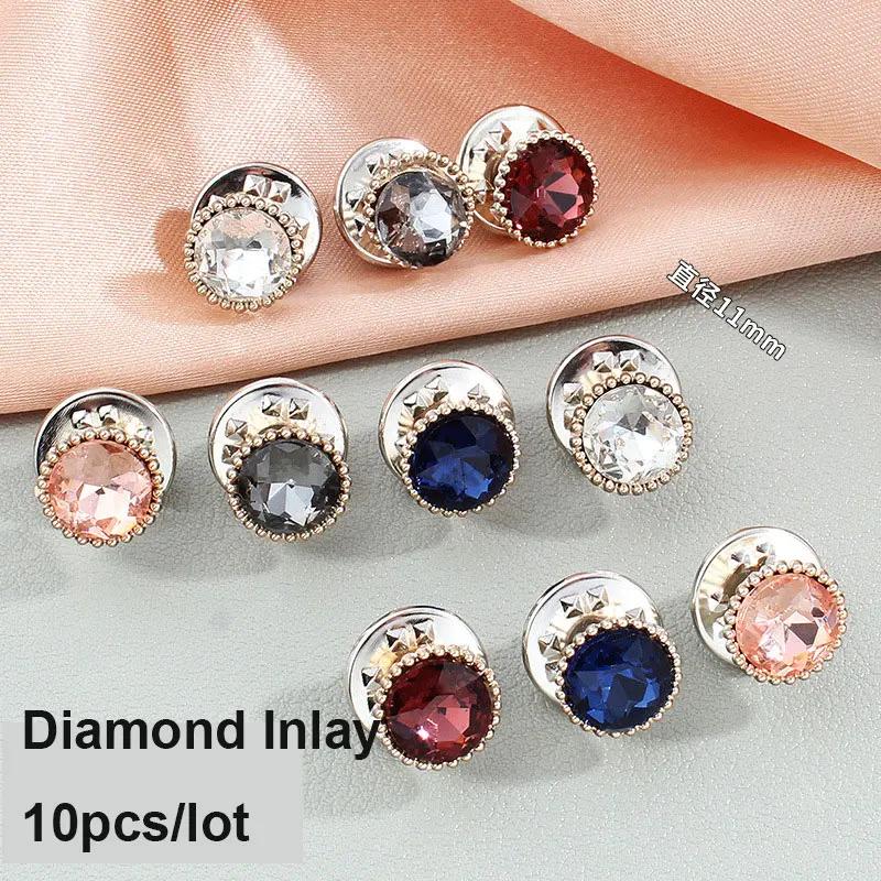 10 ks Knoflíkové špendlíky pro zakrytí Dámská košile Brož Knoflíky Špendlíky Bez šití Knoflíkové špendlíky Zavírací špendlíky Pro DIY Oblečení Šaty Aaccessories