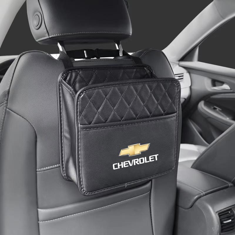 Leather Car Seat Storage Box Tool Organizer Case Auto Accessorie For Chevrolet Bolt Impala Onix Camaro Sonic Spark Captiva Cruze