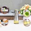 Stainless Steel Glass Oil Vinegar Bottle Container Sauce Dispenser Cooking Tool