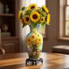 Artistic 3D Puzzle Vase Waterproof Flower Vase Jigsaw Home Decoration Vase  Housewarming Gift
