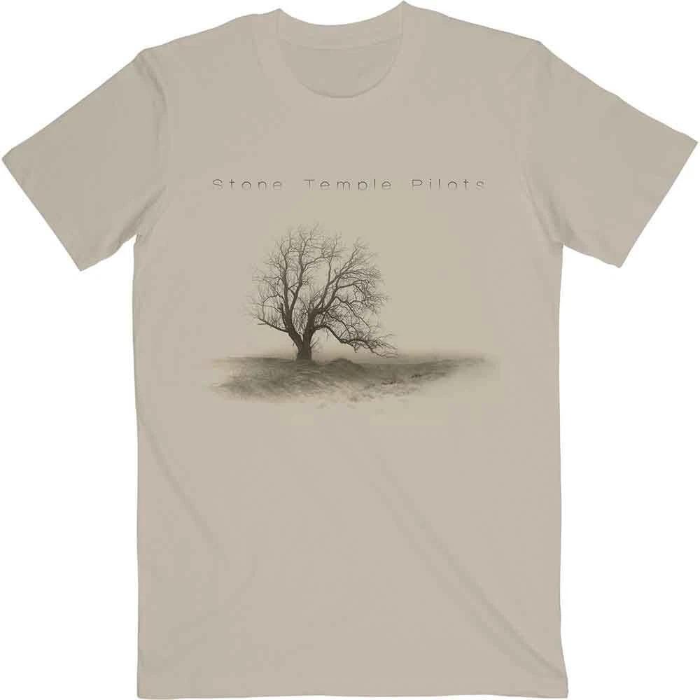 Stone Temple Pilots T Shirt Perida Tree Band Logo Official Mens Natural XL M