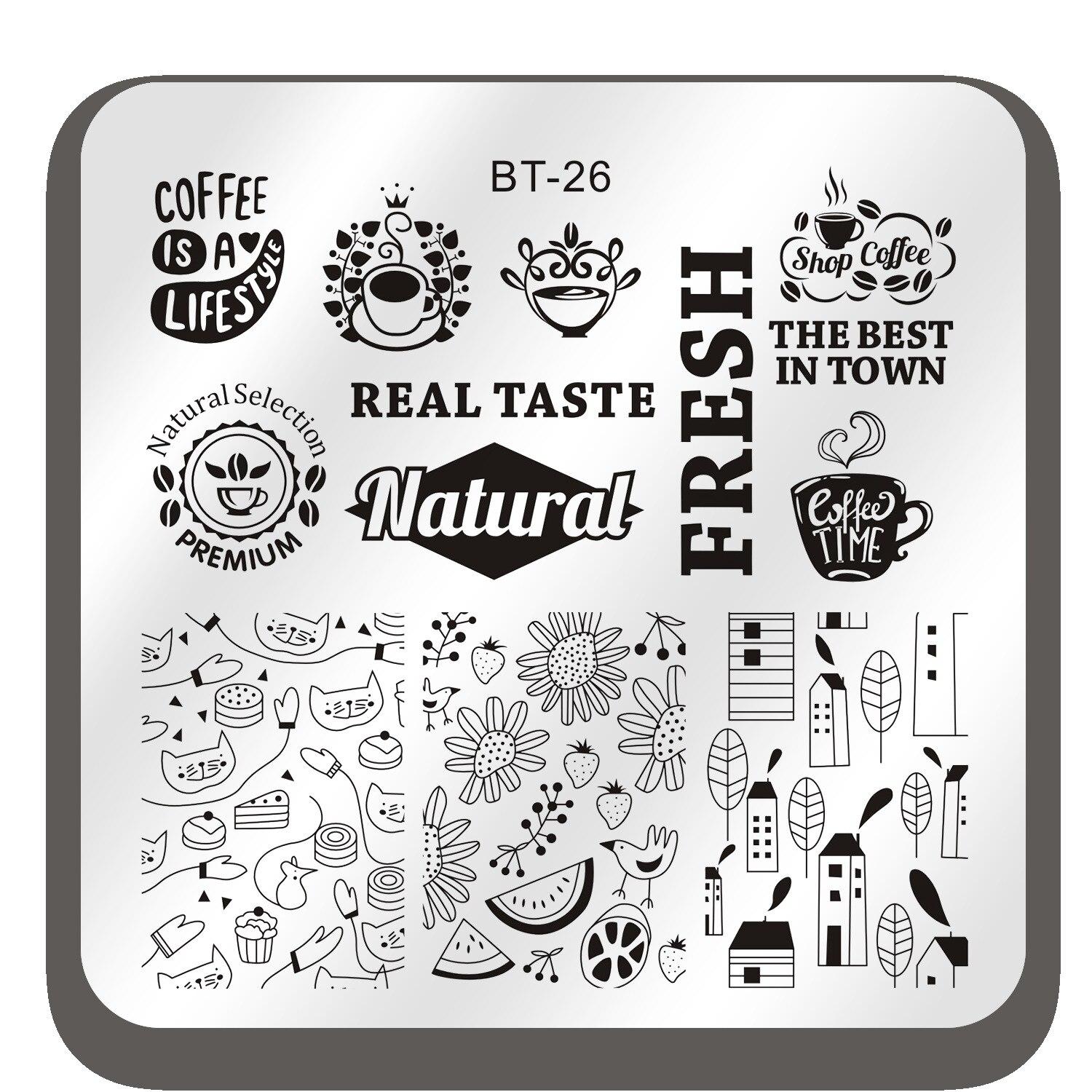 

1 шт. шаблоны для дизайна ногтей, штамповочная пластина, дизайн, цветок, бабочка, стекло, температура, кружевные штампы, шаблоны, пластины, декор для изображения 6*6cm