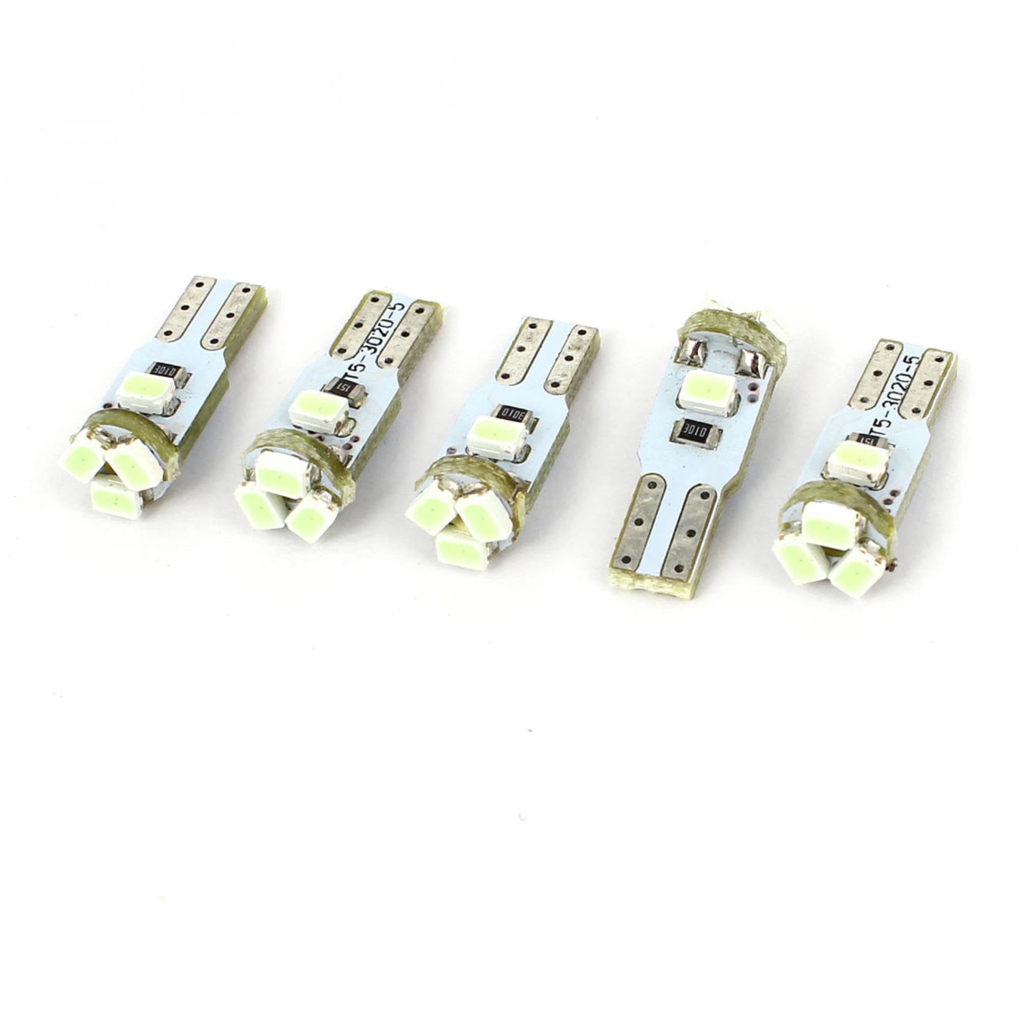 uxcell LED Light Lamp LED Bulb Dashboard Light 5pcs T5