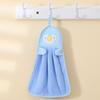 Asciugamano per le mani può essere appeso Coral Fleece Assorbente Cartone animato Carino Piccolo asciugamano Asciugamano quadrato per bambini Fazzoletto Straccio da cucina Asciugamano appeso
