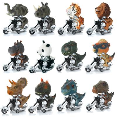 Ornements de moto dinosaure Ornement de bureau lion tigre Jouet en matériau ABS