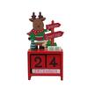 1Pc 7.3*14cm Christmas Decoration Wooden Calendar Display Window Desktop Decorations New Year Scene Originality Gift DIY