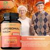 Liposomal NAD+ 800 mg Supplement Capsules with Trans-Resveratrol - Promotes Healthy Aging, Cellular Energy, DNA Repair