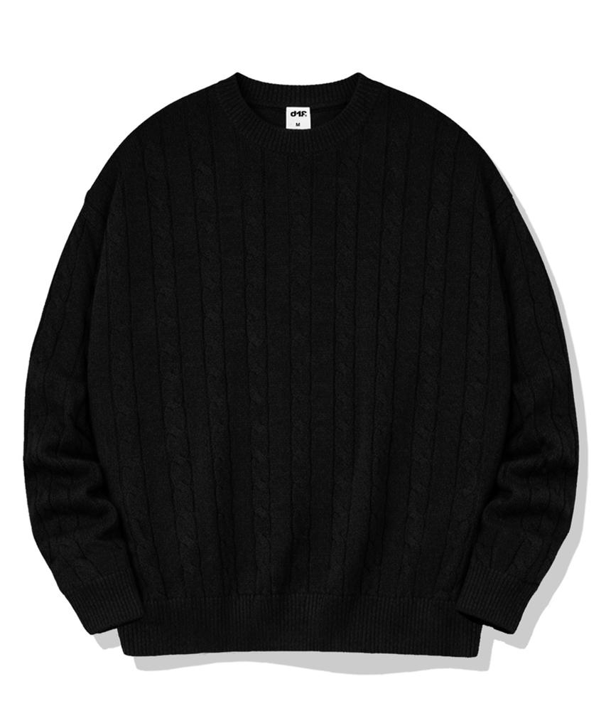 Diff Alex Round Neck Cable Knit 5 Colors [Difk_7001]