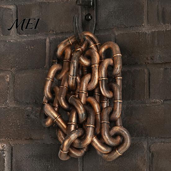 Creative Puppy Photo Gear Simulated Iron Chain for Haunted House Cosplay, Halloween Plastic Prop, Novelty Yorkie Decorative Dog Leash, Lightweight