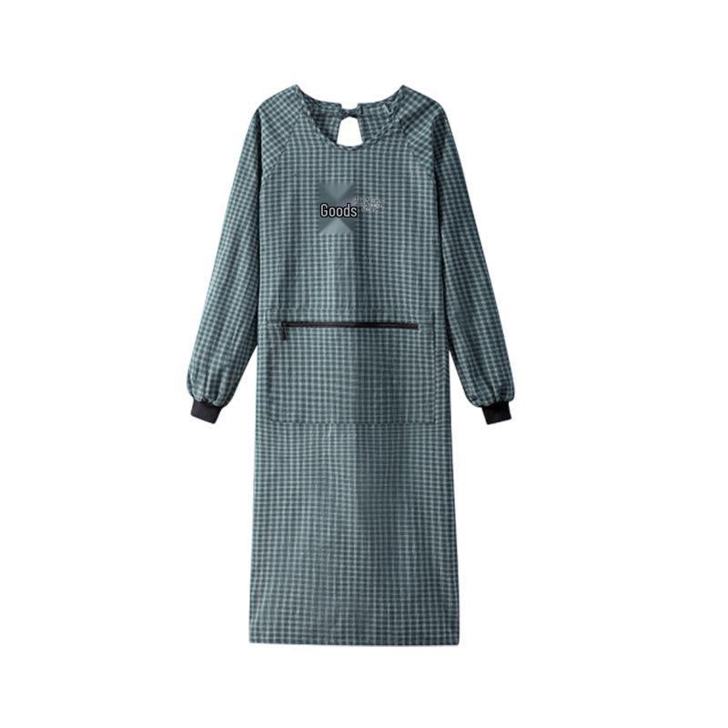 Knee-Length Long-Sleeve Kitchen Apron - Cooking Protective Clothing for Women & Men (2023)