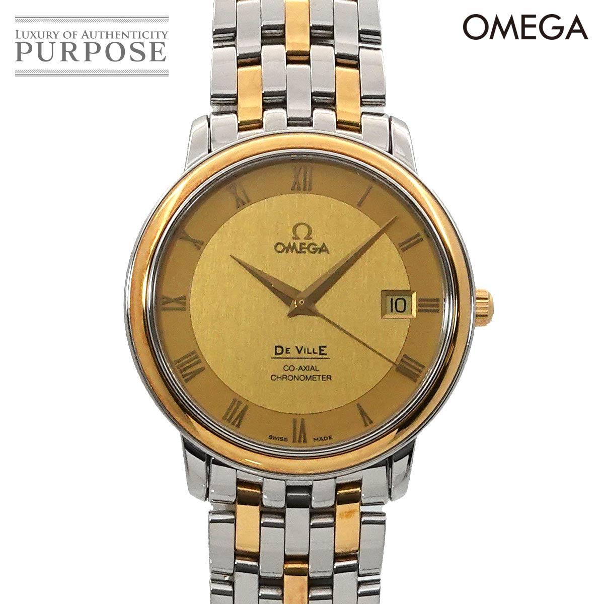 

Omega OMEGA De Ville Prestige Combi 4374 11 Vintage Men s Watch Date Gold YG Yellow Gold Automatic Watch De Ville [Used]