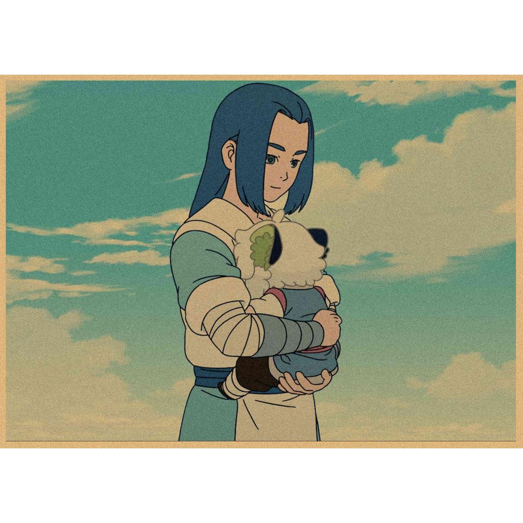 Luo Xiaohei Anime Poster - Retro Kraft Paper Wall Art for Cafe & Bar Decor