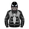 Boys Spring Autumn Spider Series 3D Digital Print Kids Roleplay Masked Long Sleeve Hooded Sweatshirt Kids