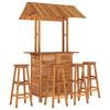 Vidaxl 5-Cz. Garden Bar Furniture Set, Solid Acacia Wood
