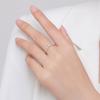 MODIAN 925 Sterling Silver Simple Arrow Shape Stackable Trendy Ring Rainbow Color Zircon Elegant Finger Rings For Women Jewelry