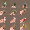 Cartoon Snowman  Christmas Tree Brooches For Women Versatile Light Luxury Lapel Pin Clothing Accessories Party Gifts