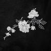 Heavy Industry Embroidery Sequins Velvet Plus-Size Black A-line Winter Skirt