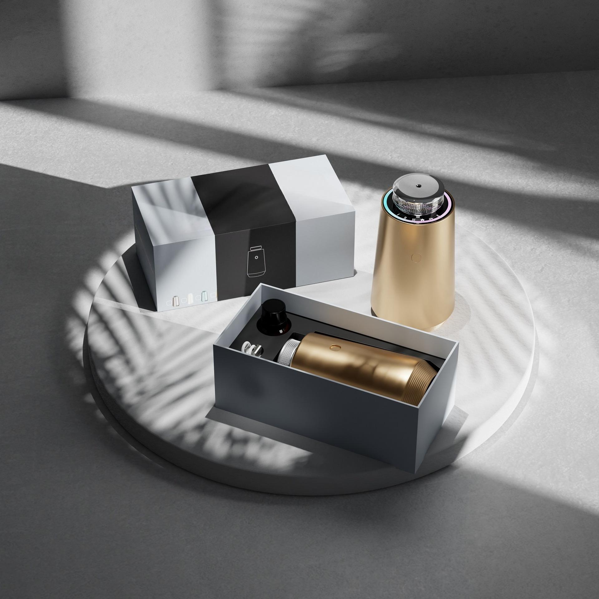 

Car-Mounted Diffuser,Aluminum Alloy Smart Scent Machine with APP Control,Automatic Fragrance Sprayer for Vehicles