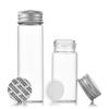 Aluminum Lid Glass Bottle for Capsules, Candy, and Incense Packaging