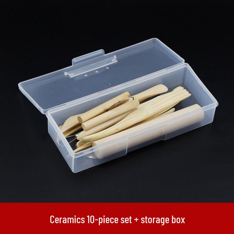 Zestaw narzędzi do rzeźbienia w glinie—Glinka olejowa, plastikowe nożyki do figurek DIY z gliny polimerowej i rzeźbienia w ceramice