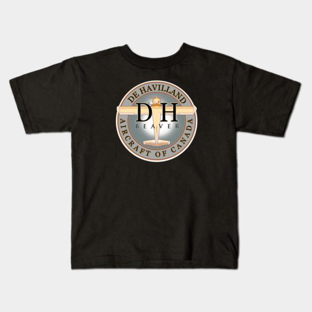 Boys Girls Soft Cotton Graphic Tees Dehaviland Beaver Float Planes Canada Breathable Daily School Wear Kids T-Shirts