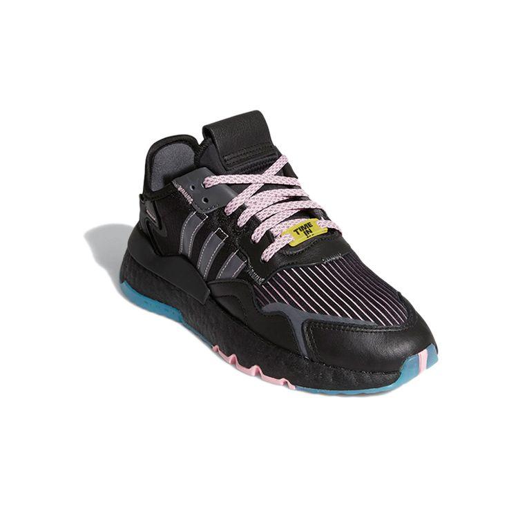 Adidas Ninja X Nite Jogger J Black Blue Glow Kids Sneakers Core-Black  Grey-Five FY0176
