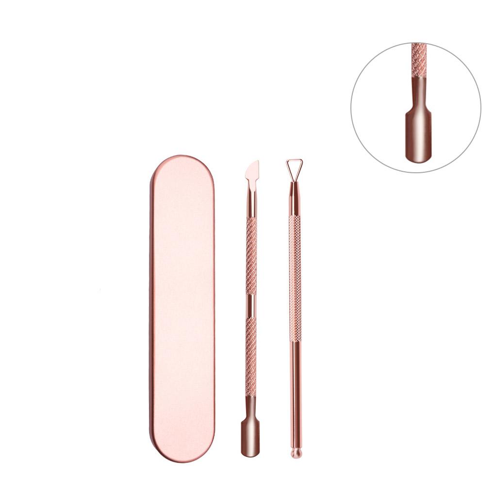 

2pcs Cuticle Remover Stainless Polish Scraper Manicure Removing Tools