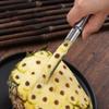 Multifunction Pineapple Corer Pear Corer Non-slip Long Strip Fruit Peeler Stainless Steel Pineapple Knife Kitchen Manual Slicers