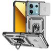 Armor Funda For Xiaomi Poco X6 5G Slide Camera Lens Protect Phone Case For Pocox6 Pocco Poxo Poko Little X6 X 6 6X 5G Back Cover